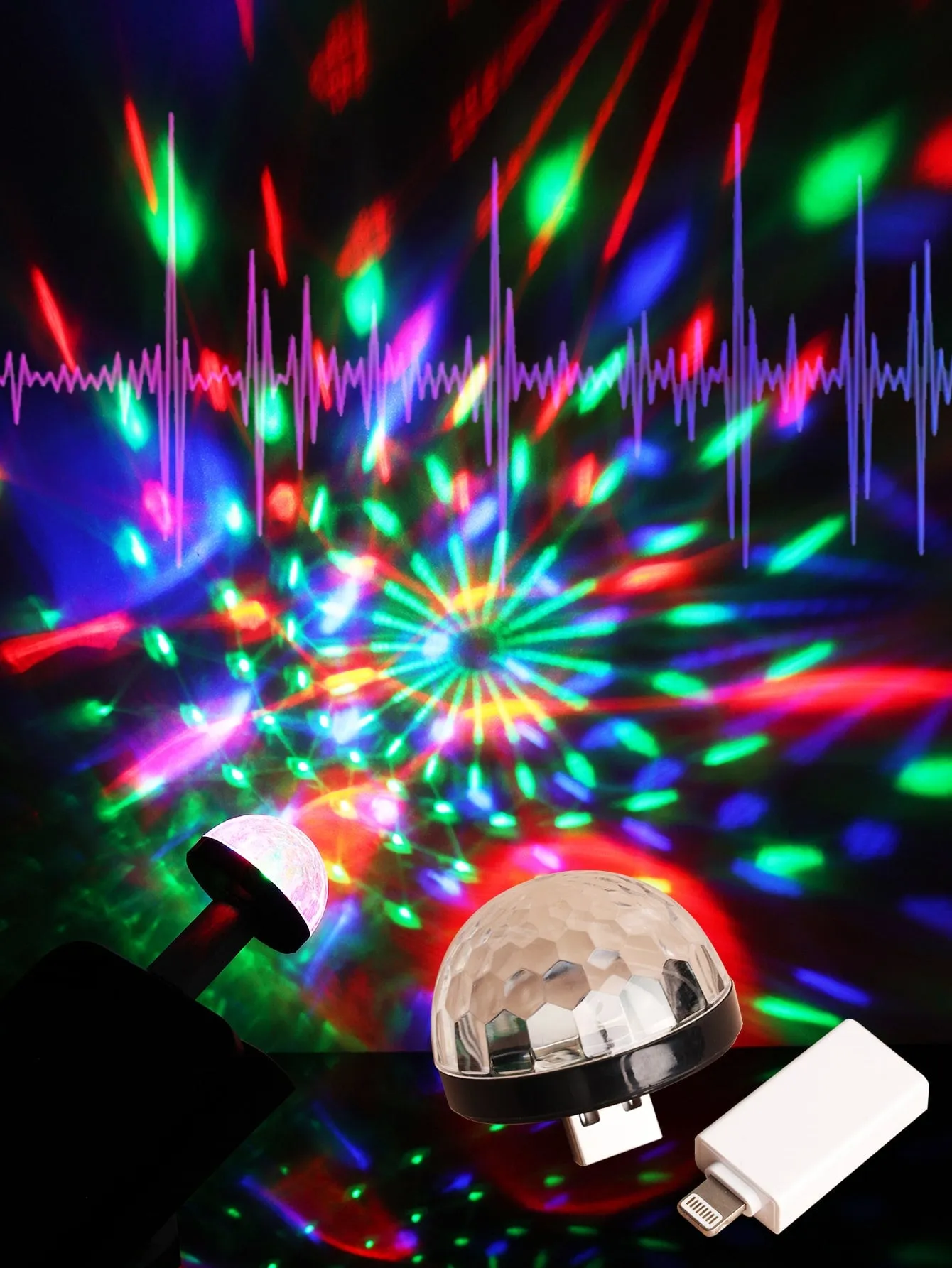 1pc Micro USB LED Disco Light