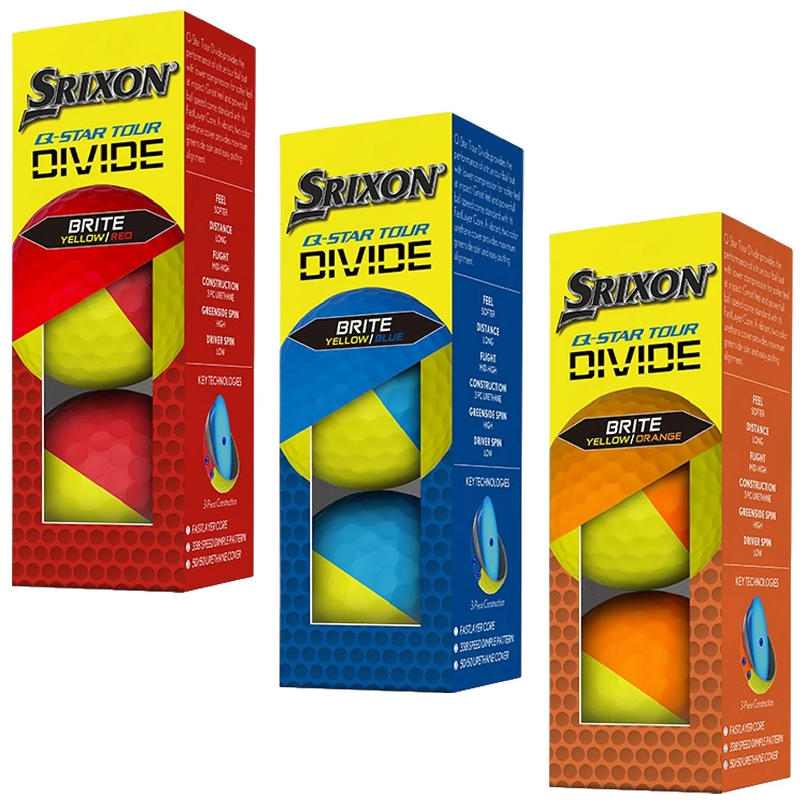 2024 Srixon Q-Star Tour Divide Golf Balls