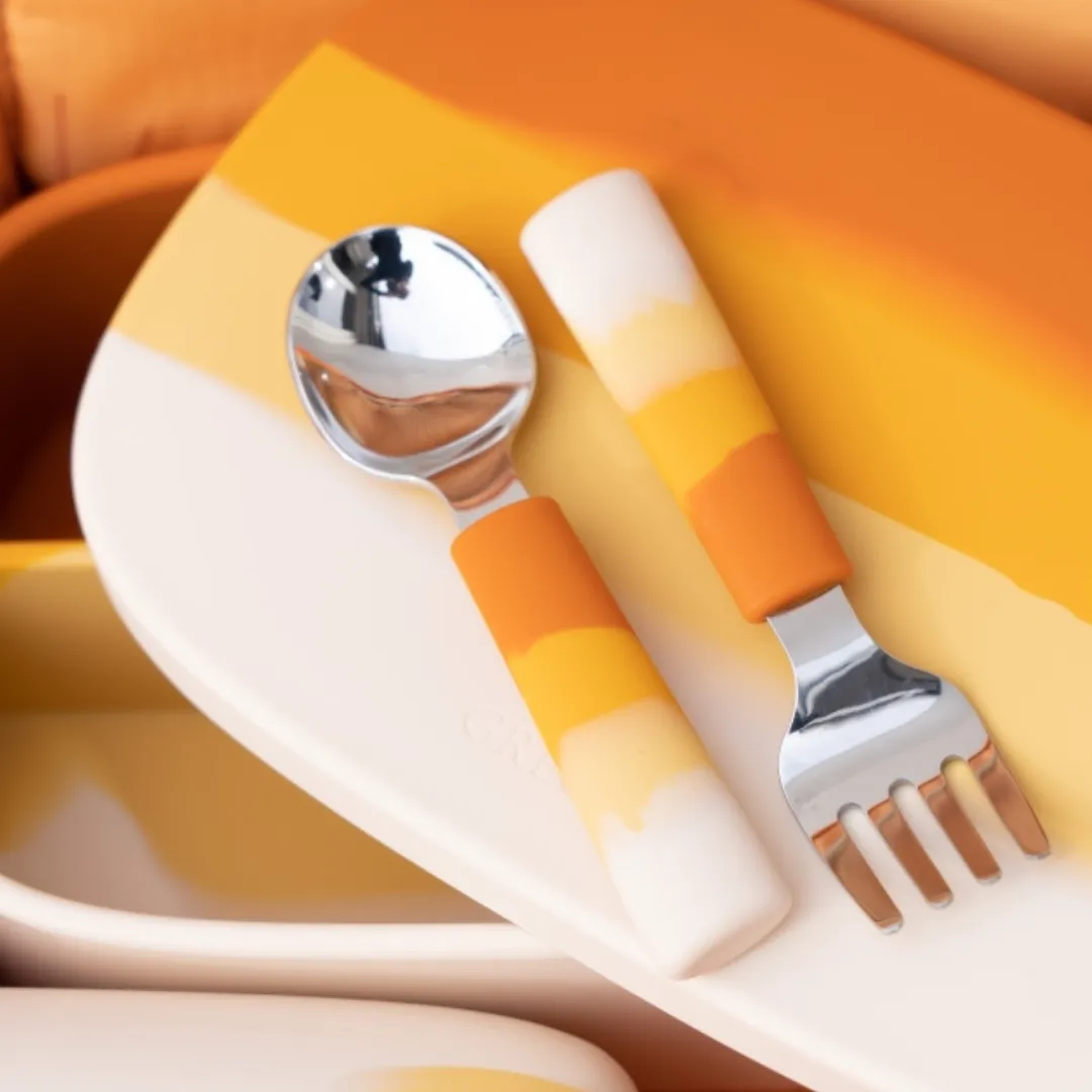 3 Piece Cutlery Set | Color Splash Collection - Sienna Ombre