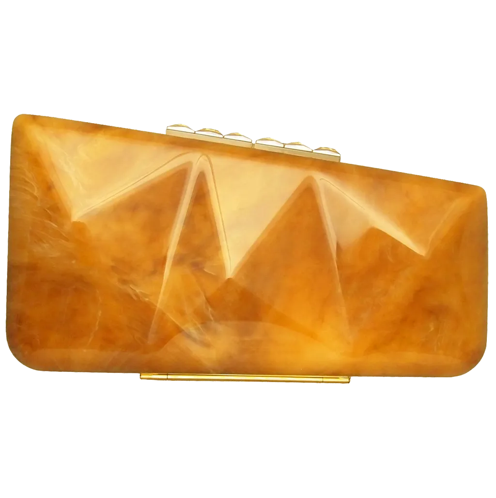 72 Smalldive Alabaster Motif Minaudiere Clutch