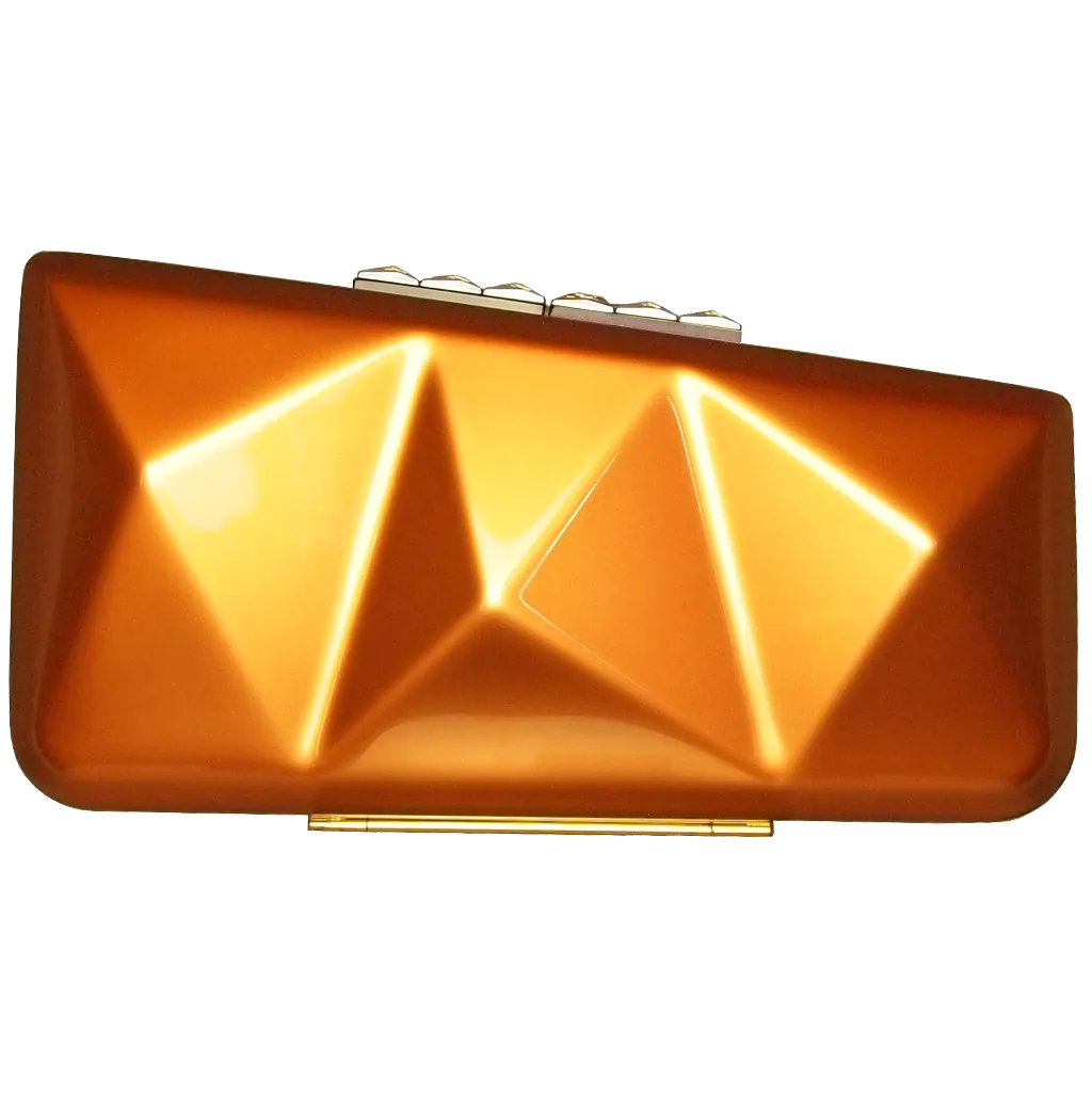 72 Smalldive Metallic Copper Minaudiere Clutch