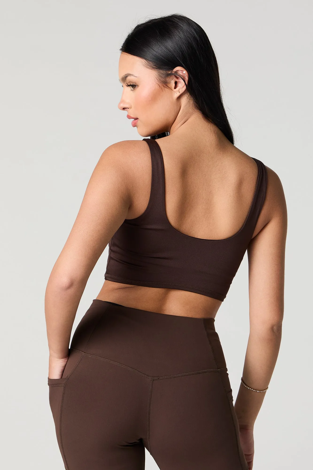 Active Soft Cropped Corset Tank