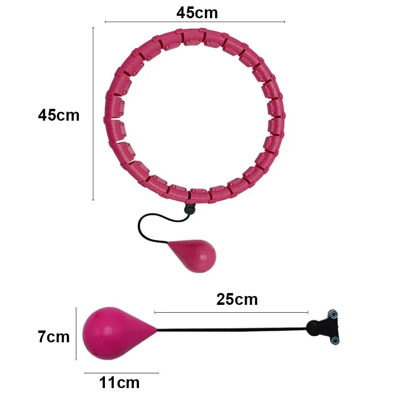 Adjustable Sport Hoops  Exercise Detachable Massage Hoops