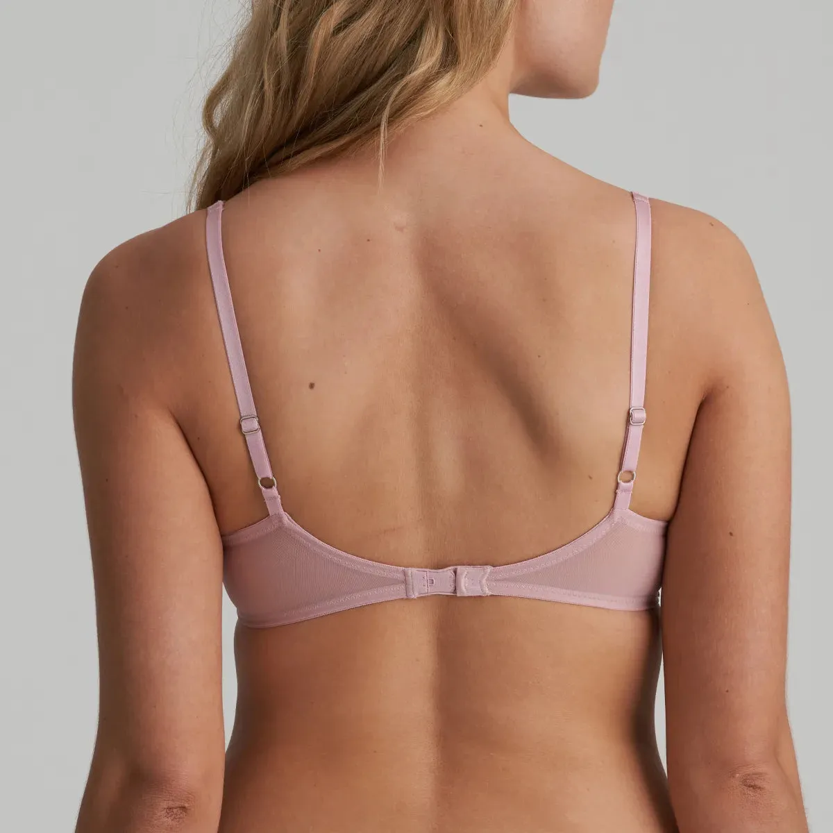 AGNES Lacy Plunge Bra (Vintage Pink) B-E Cup