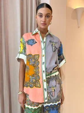 Alemais Trippy Troppo Embroidery Shirt in Multi