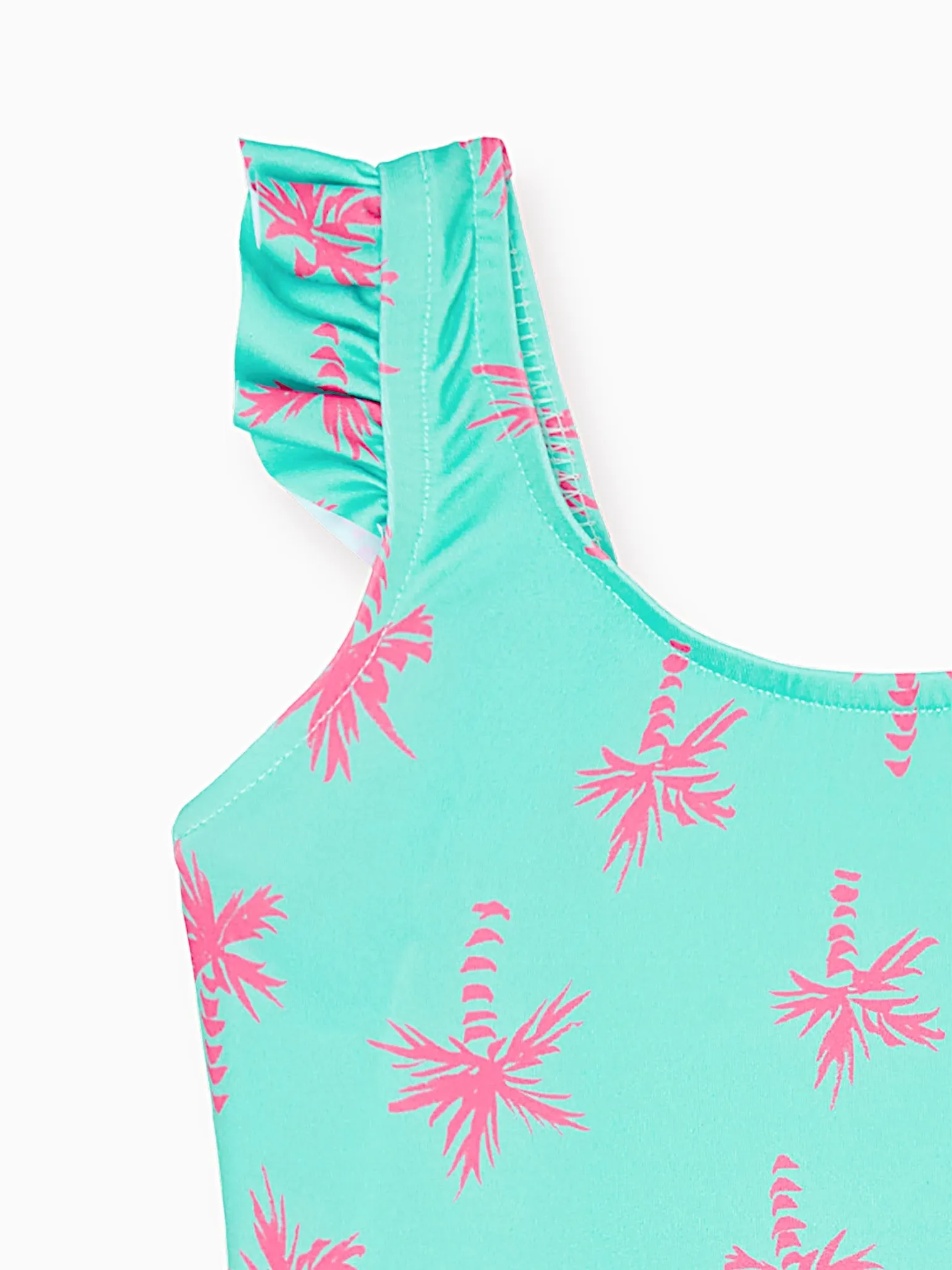 Aqua Elena Girl Palm Tree Swimsuit