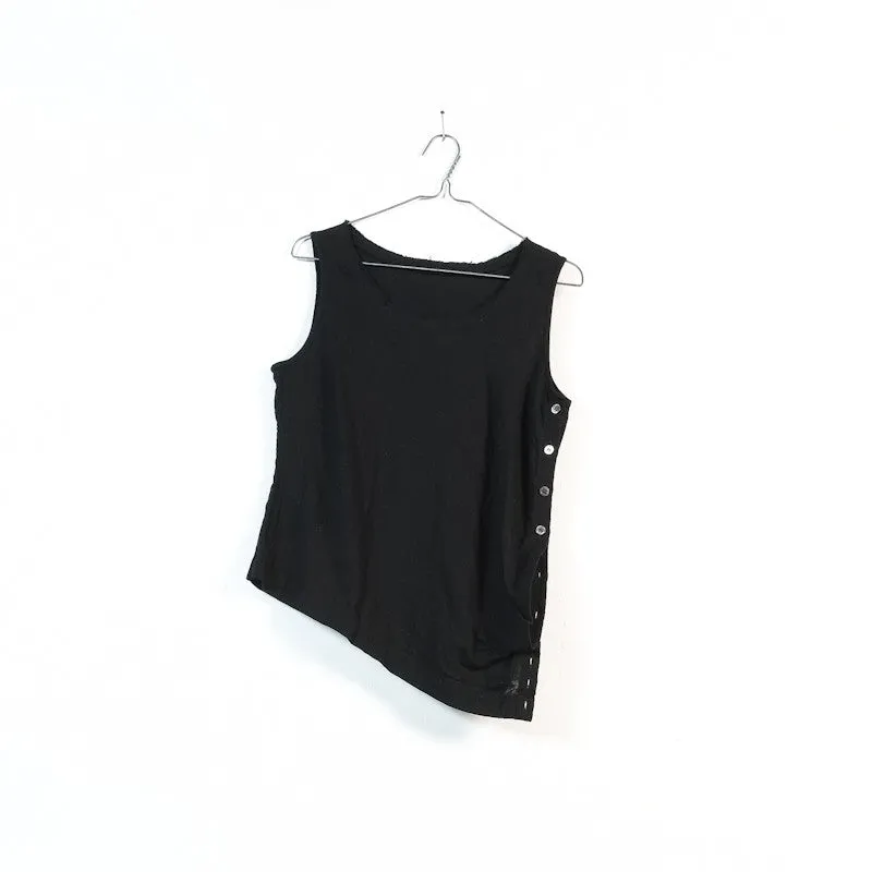 asymmetrical pocket blouse