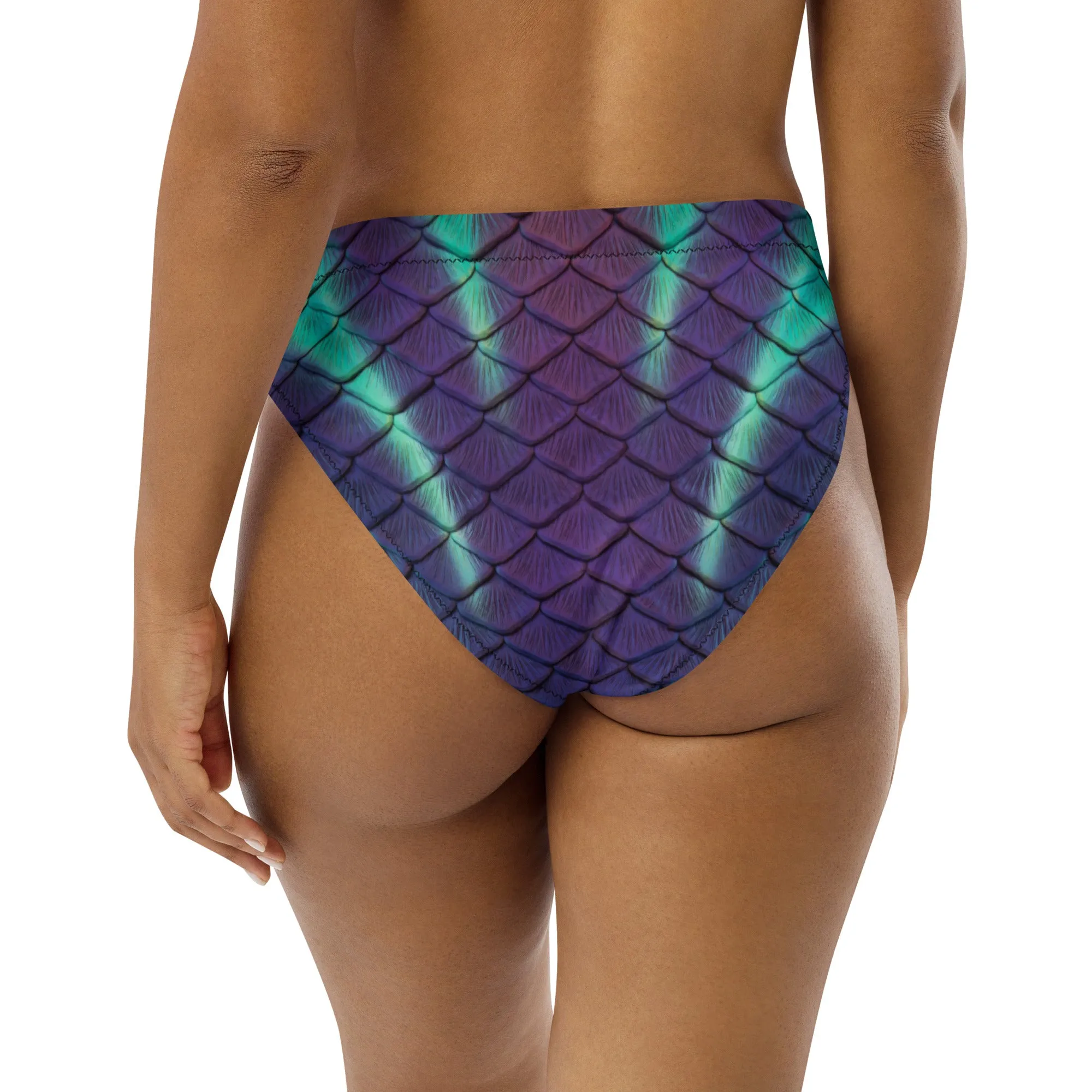 Aurora Borealis Recycled High-Waisted Bikini Bottom