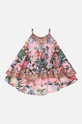 BABIES RUFFLE HEM DRESS WOODBLOCK WONDER