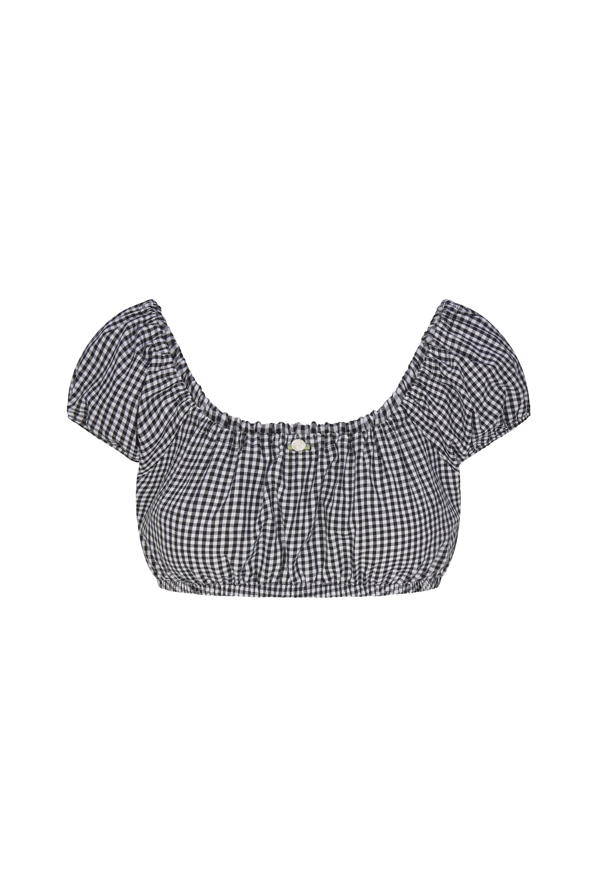 Babydoll Top in Black Gingham