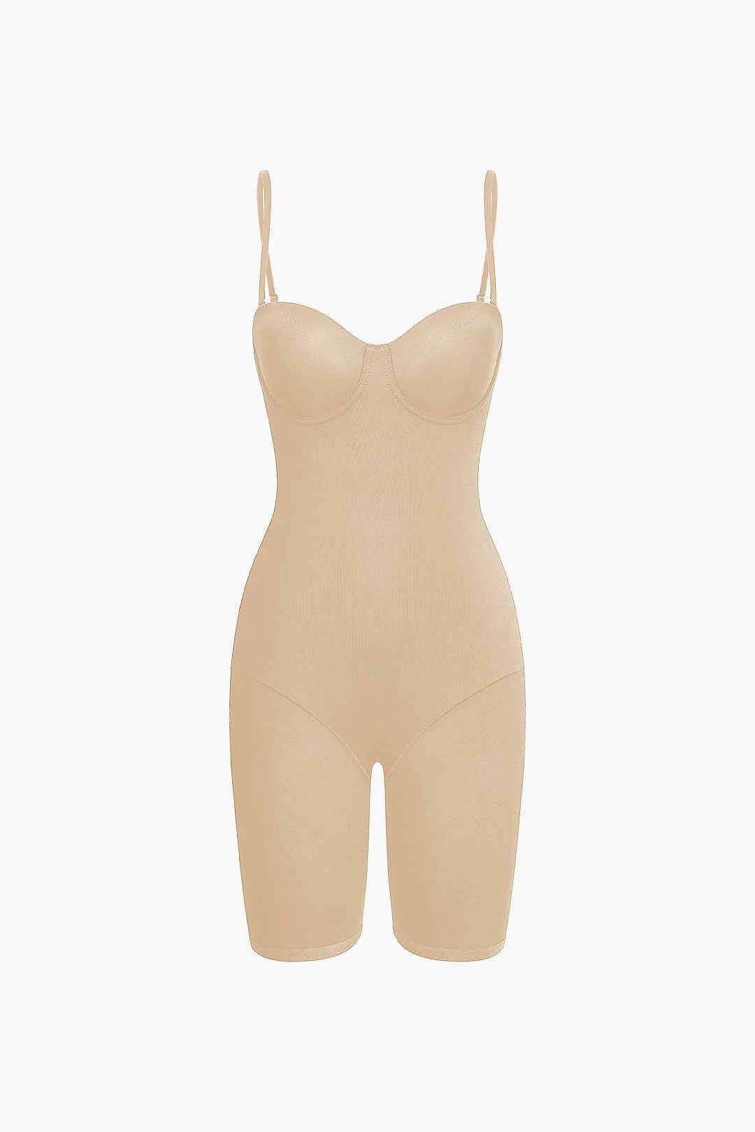 Basic Solid Bustier Slip Romper