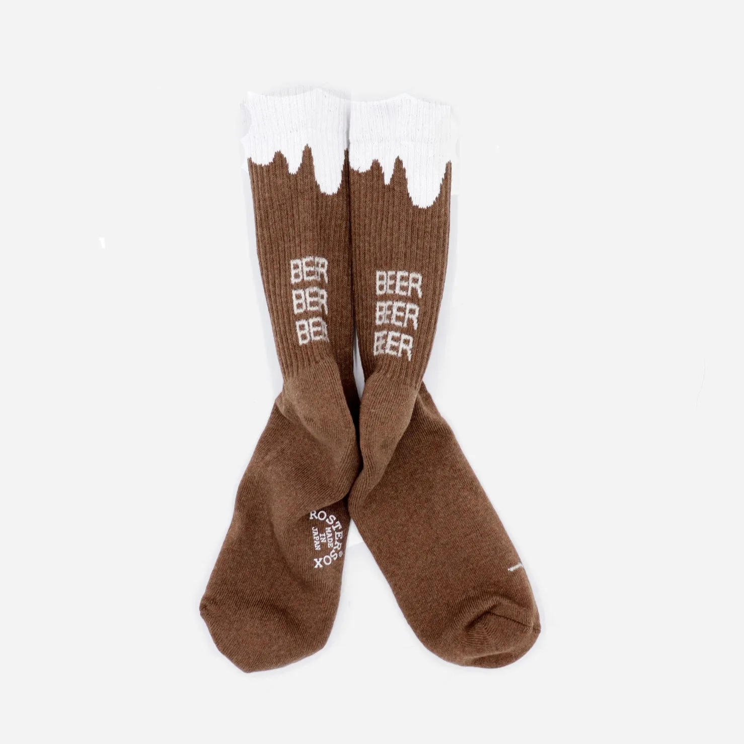 BEER SOCKS - BROWN