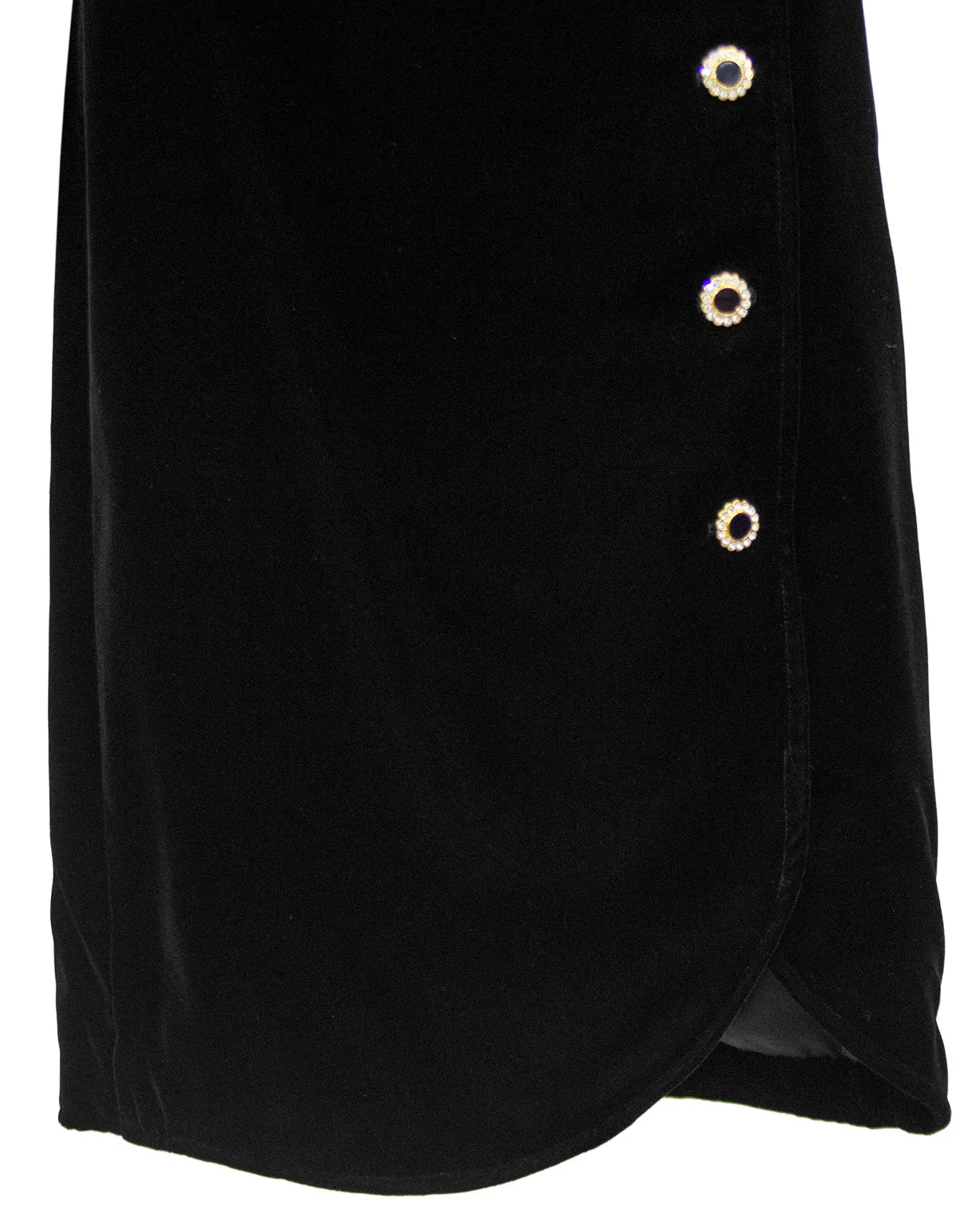 Black Velvet Cocktail Dress