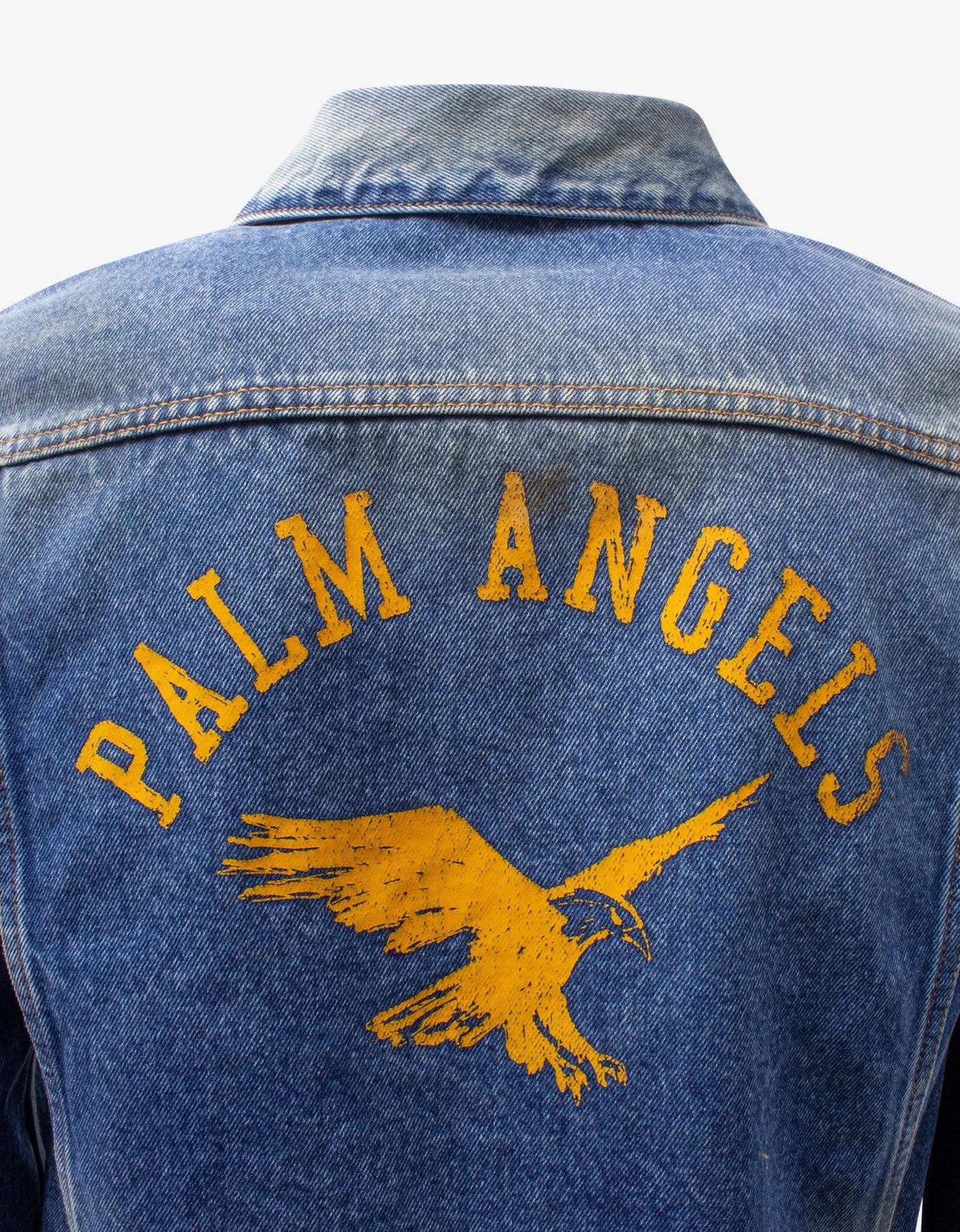 Blue College Eagle Denim Jacket