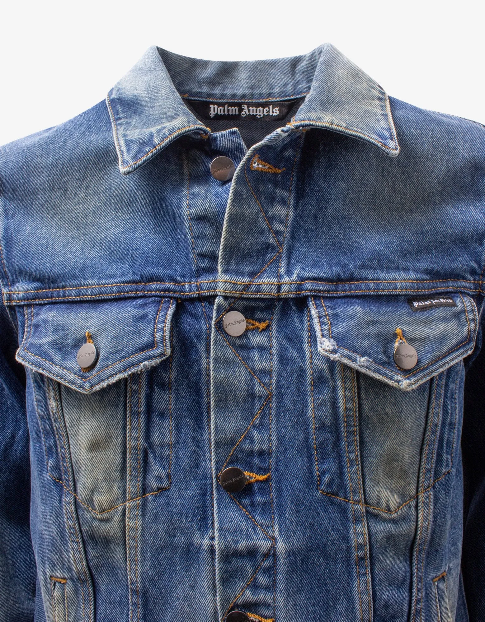 Blue College Eagle Denim Jacket