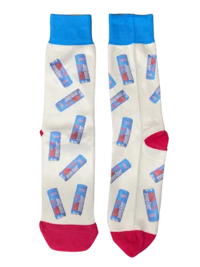 Blue Raspberry Can Crew Socks