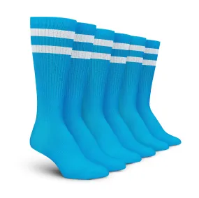 Blue White Stripe Crew - 3 Pack