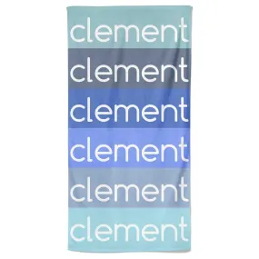 Blueberry Ombre Personalized Kids Beach Towel