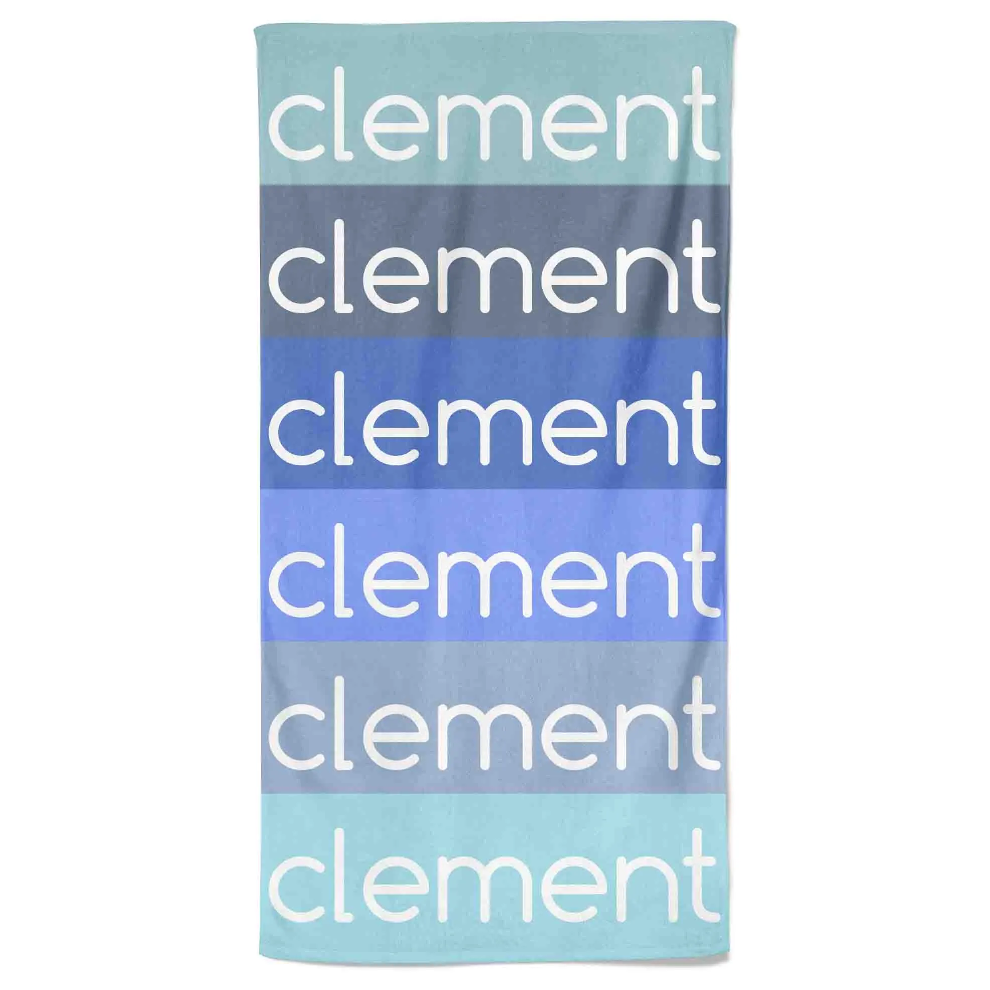 Blueberry Ombre Personalized Kids Beach Towel