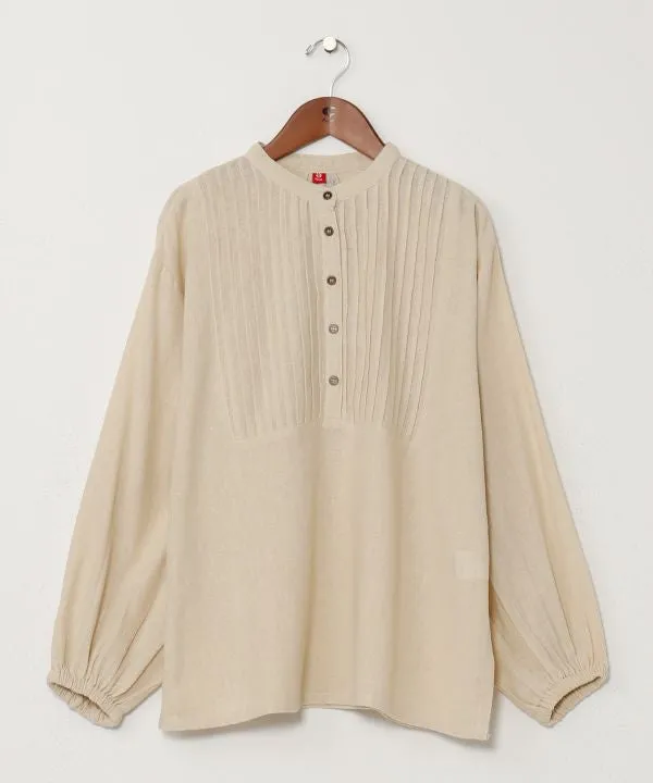 Bohemian Staple Pintuck Pullover