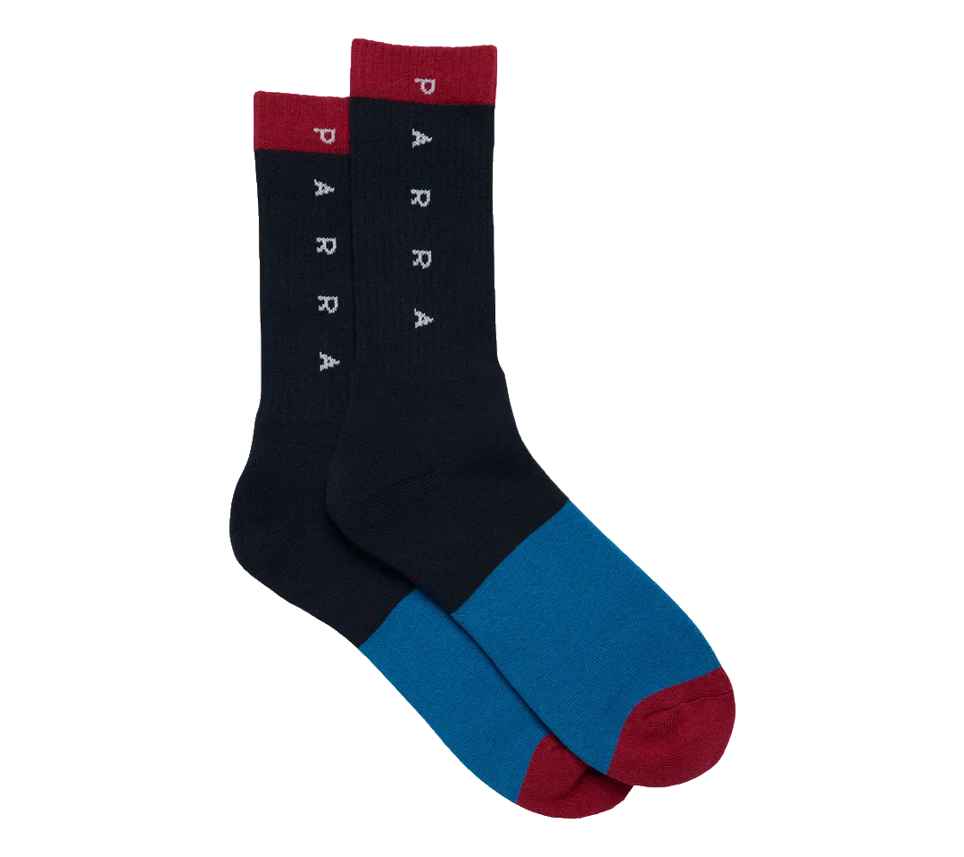 by Parra Horizontal Clean Logo Crew Socks