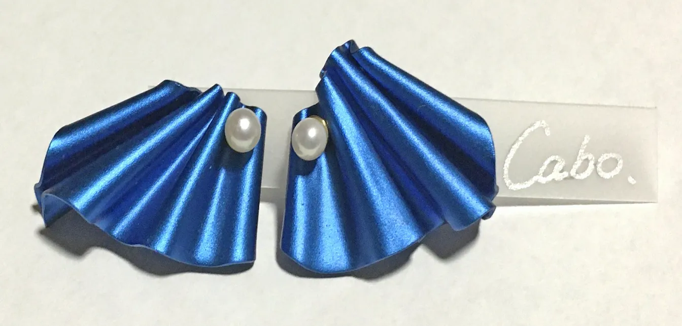 CABO | Earrings | Mermaid's Tail Collection | Pearl Earrings | Blue