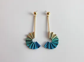 CABO | Mermaid's Tail Collection | Stick Half Earrings | Blue/Gold