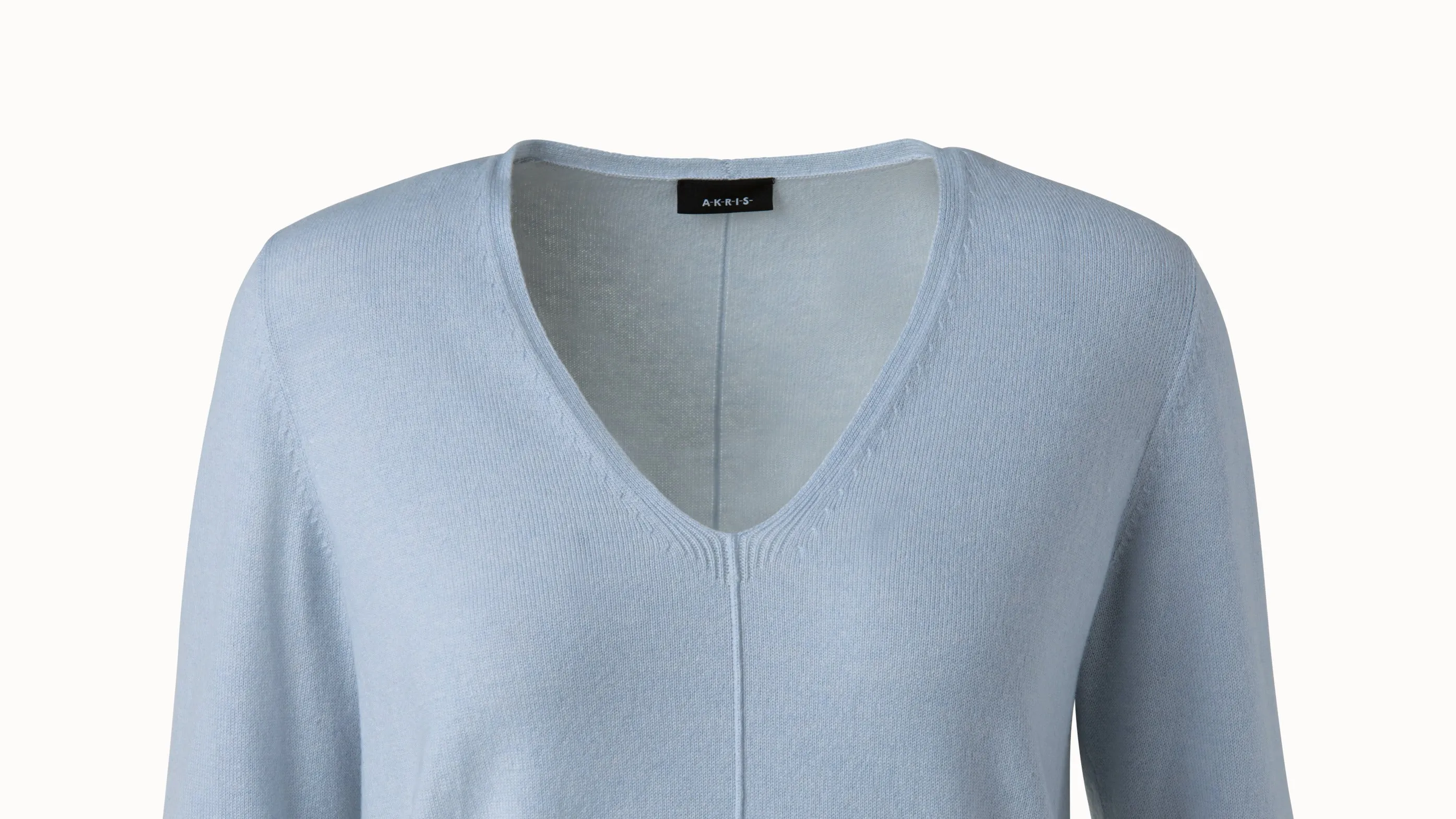 Cashmere V-Neck Knit Pullover