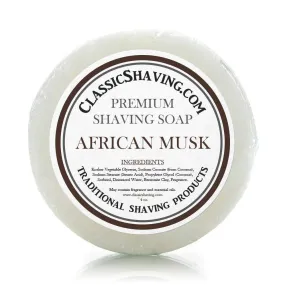 Classic Shaving Mug Soap - 3"  African Musk