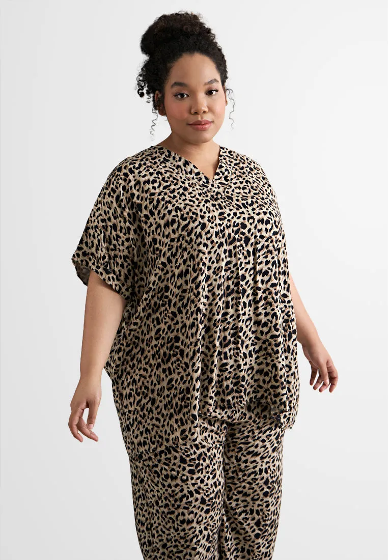 Colby Cotton Rayon Sleepwear Cropped Printed Set