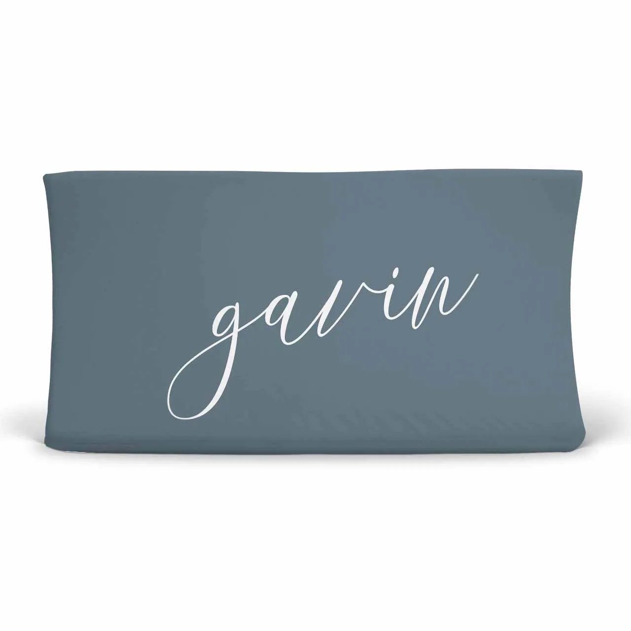 Color Story | Dusty Blue Personalized Changing Pad Cover