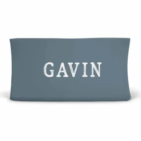 Color Story | Dusty Blue Personalized Changing Pad Cover