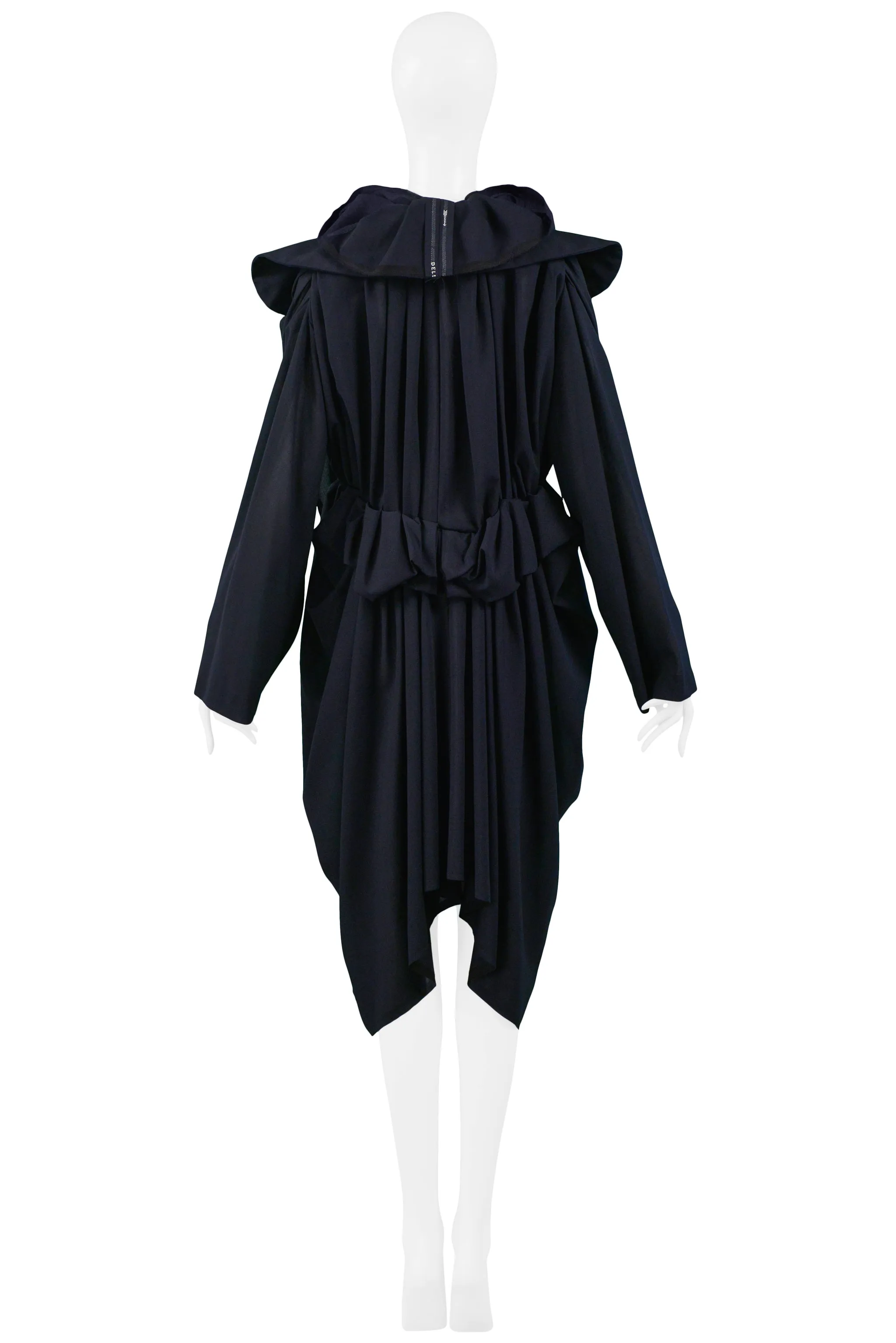 COMME DES GARCONS NAVY DECONSTRUCTED SELVEDGE COAT 2005