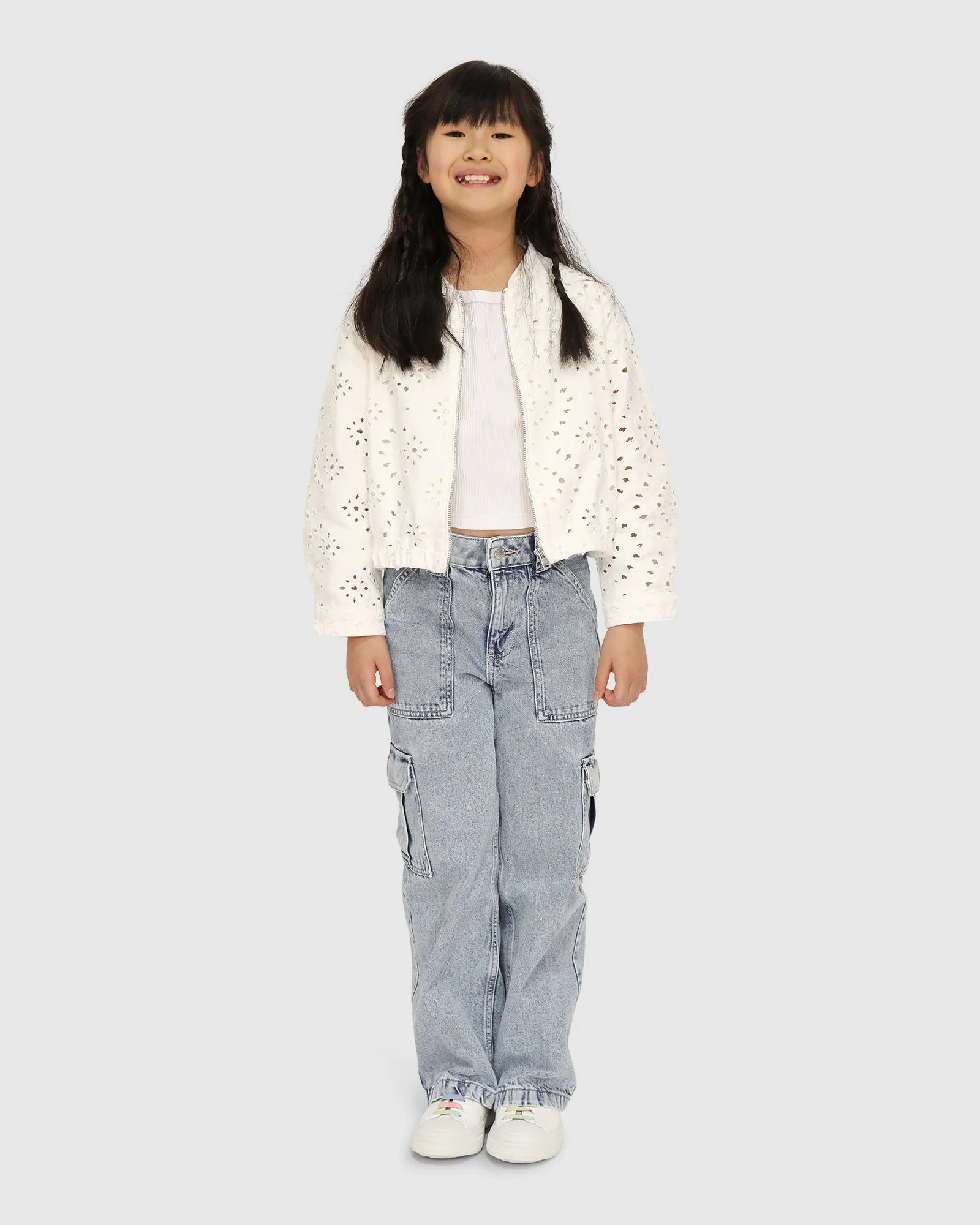 Cool Like Me Bomber - White