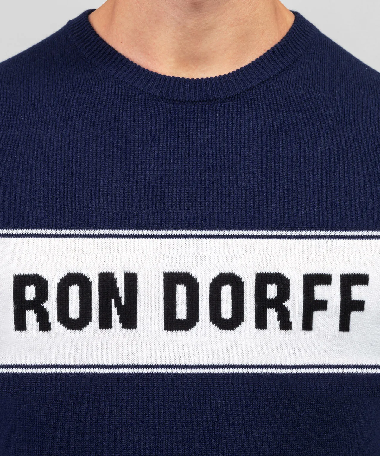 Cotton-Wool RON DORFF Sweater: Navy