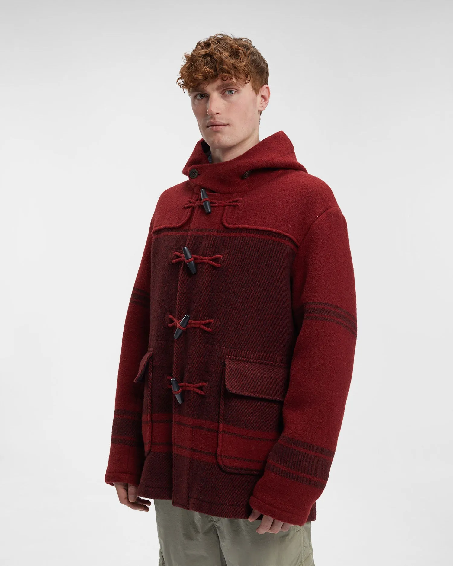 C.P. Duffel Garment Dyed Coat Ketchup