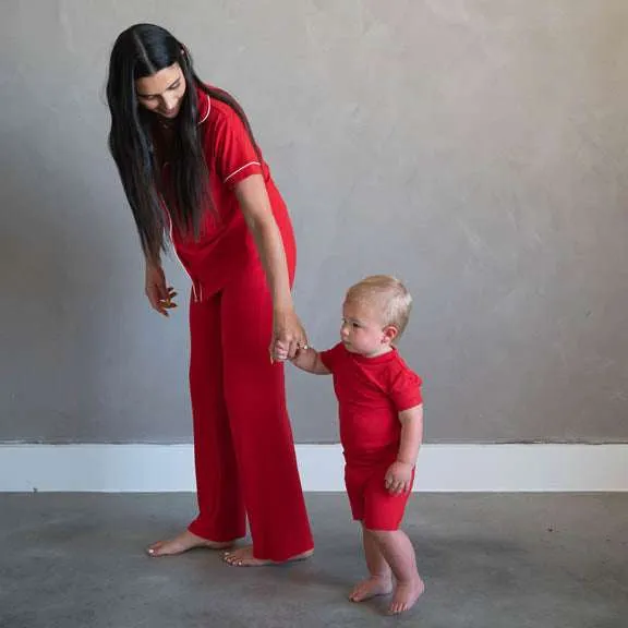 Crimson Red | Mommy Pajamas