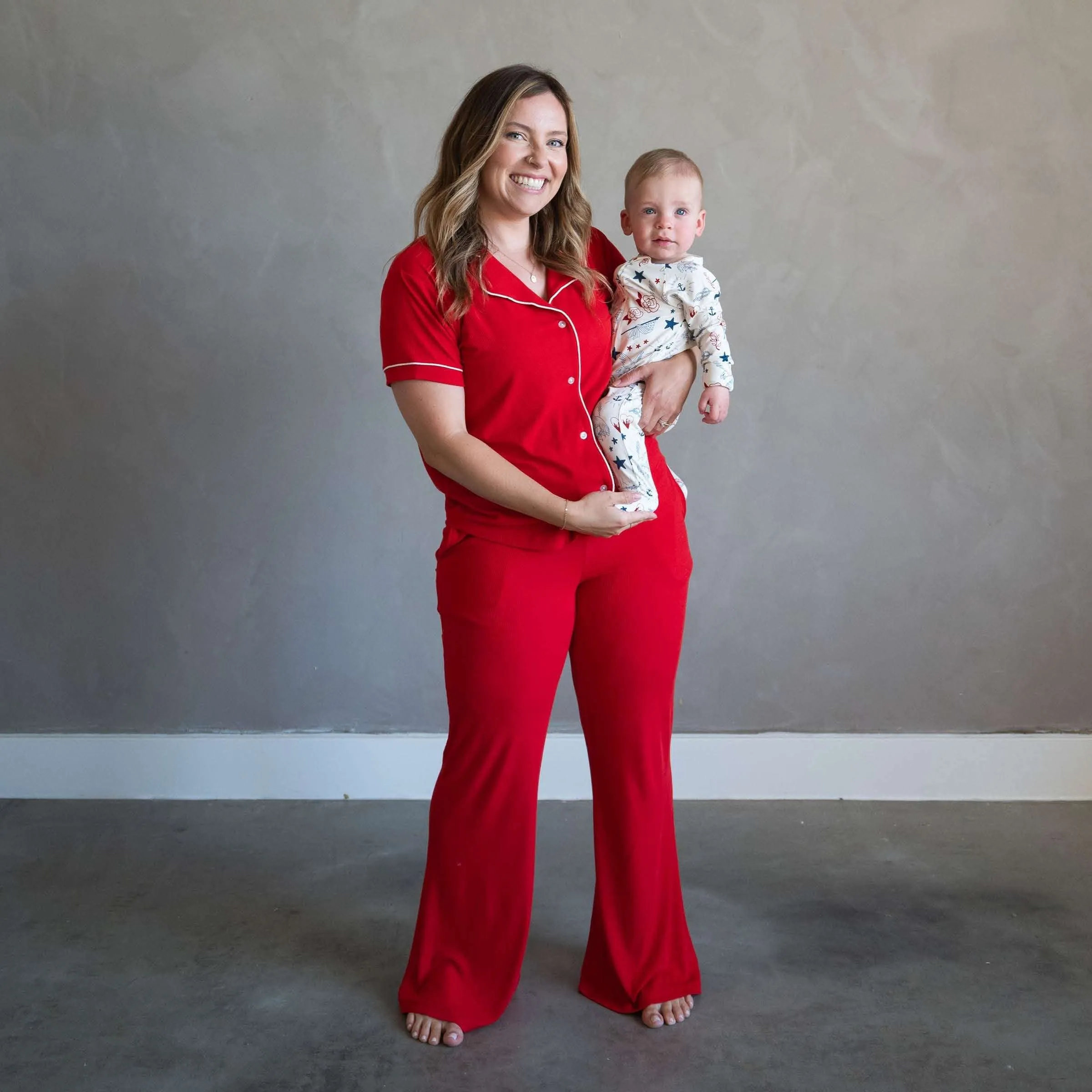 Crimson Red | Mommy Pajamas