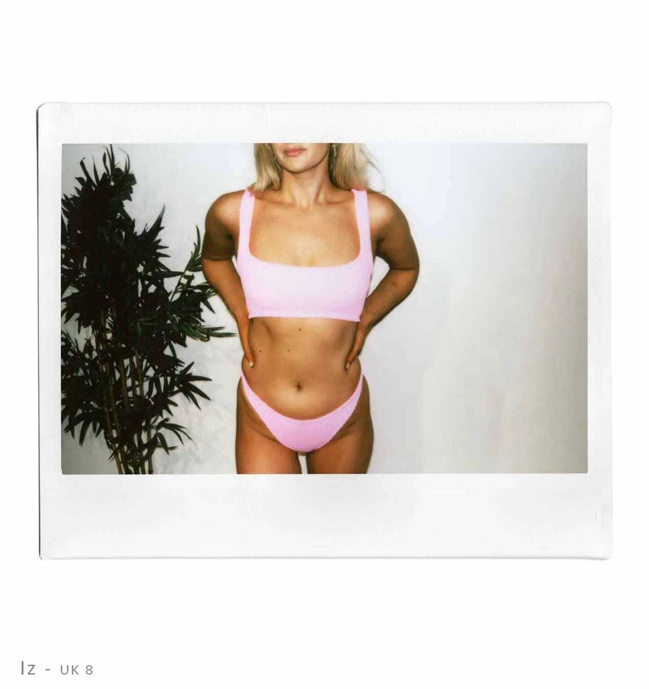 Crop bikini set [Bubblegum Crinkle]