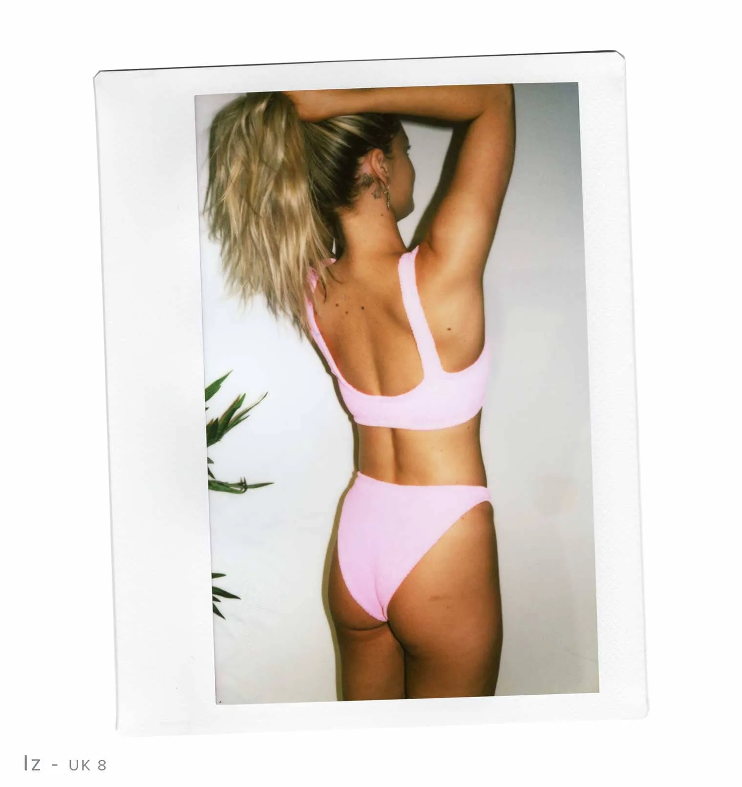 Crop bikini set [Bubblegum Crinkle]