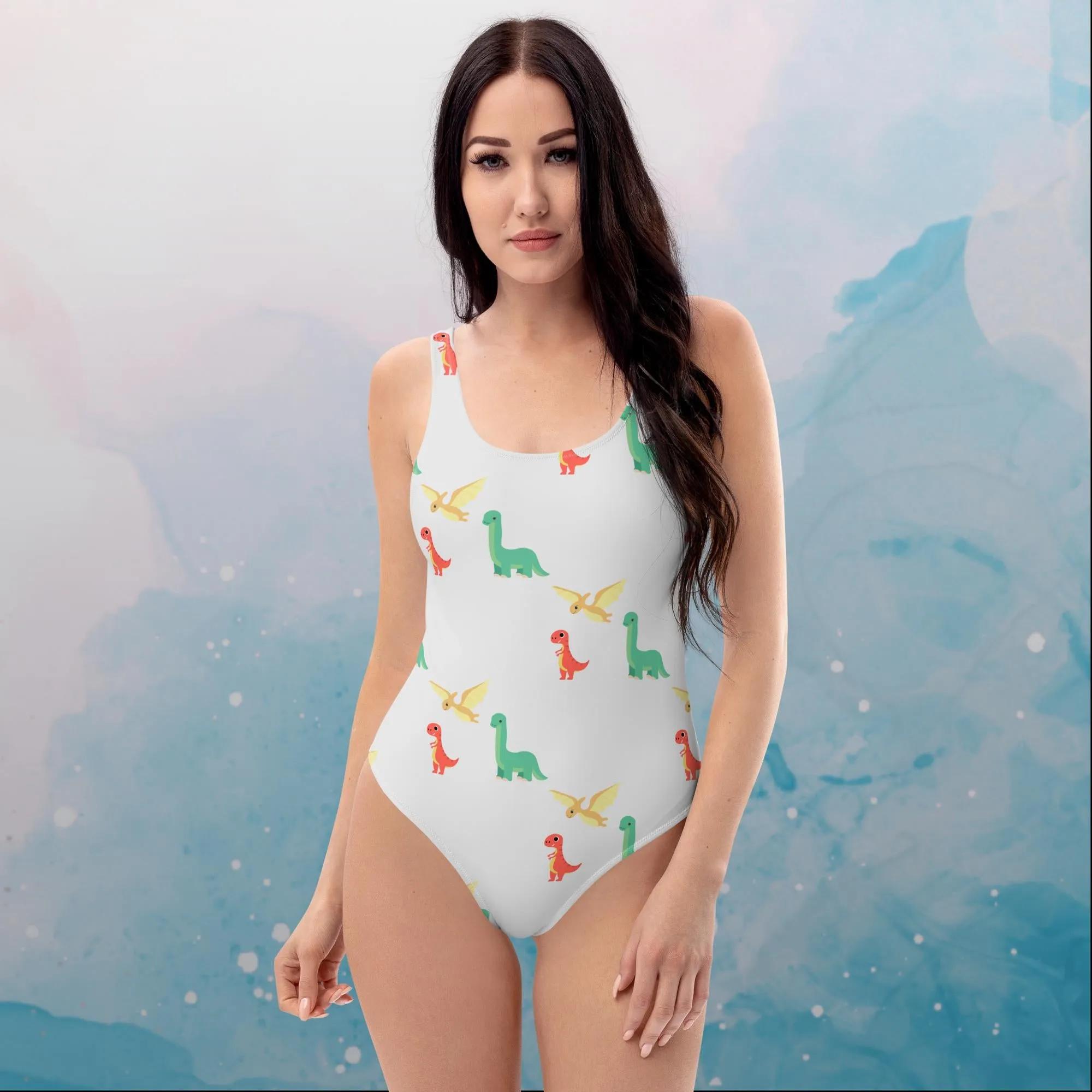 Cute Dinosaurs One Piece Swimsuit