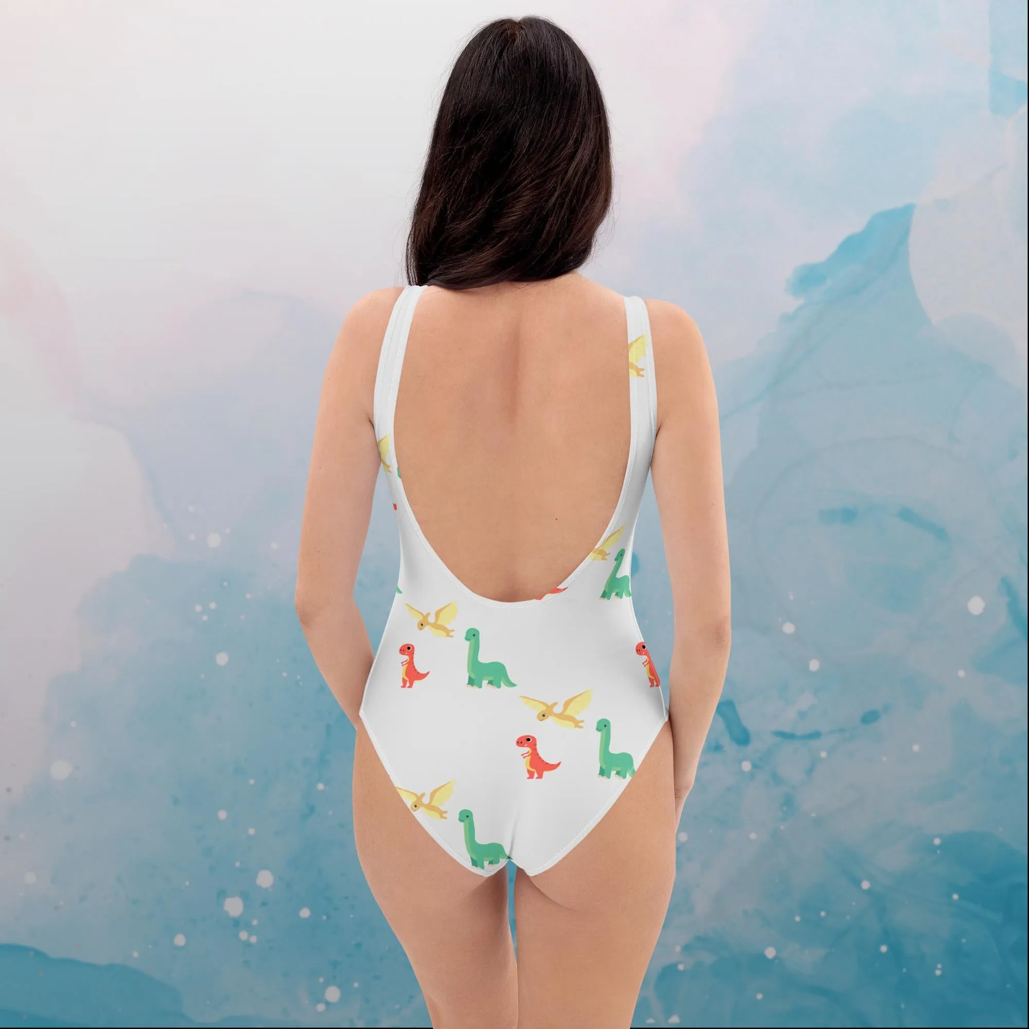 Cute Dinosaurs One Piece Swimsuit