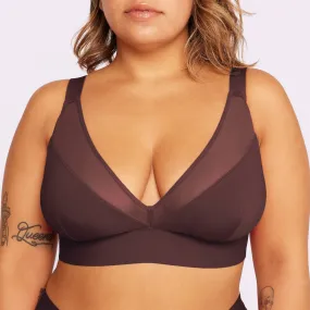 Dream Mesh Plunge Bralette | Ultra-Soft Re:Play | Archive (Fudge)