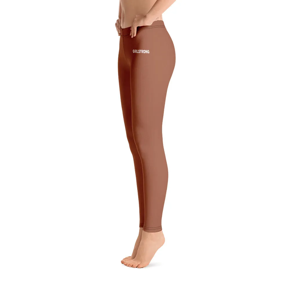 ELEVATED ESSENTIALS, SLIM AND SCULPT LEGGING RUST