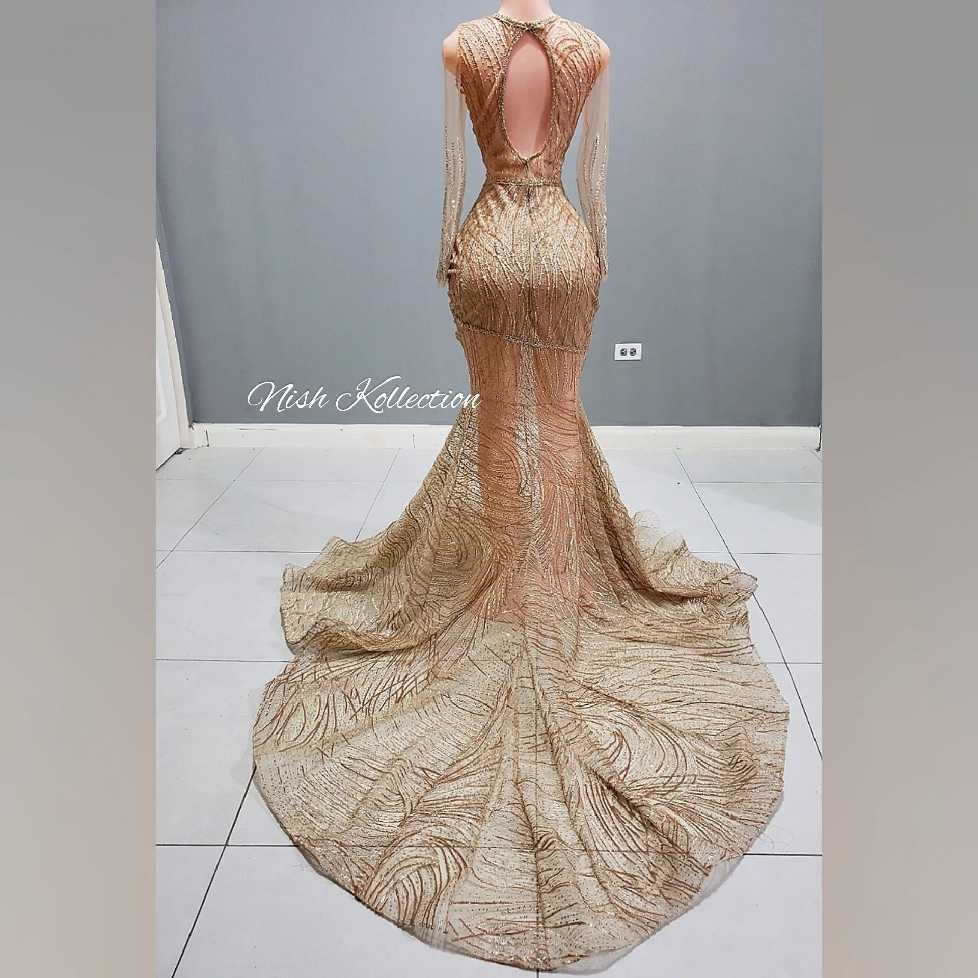 Ellocin Rhinestone Mermaid Gown