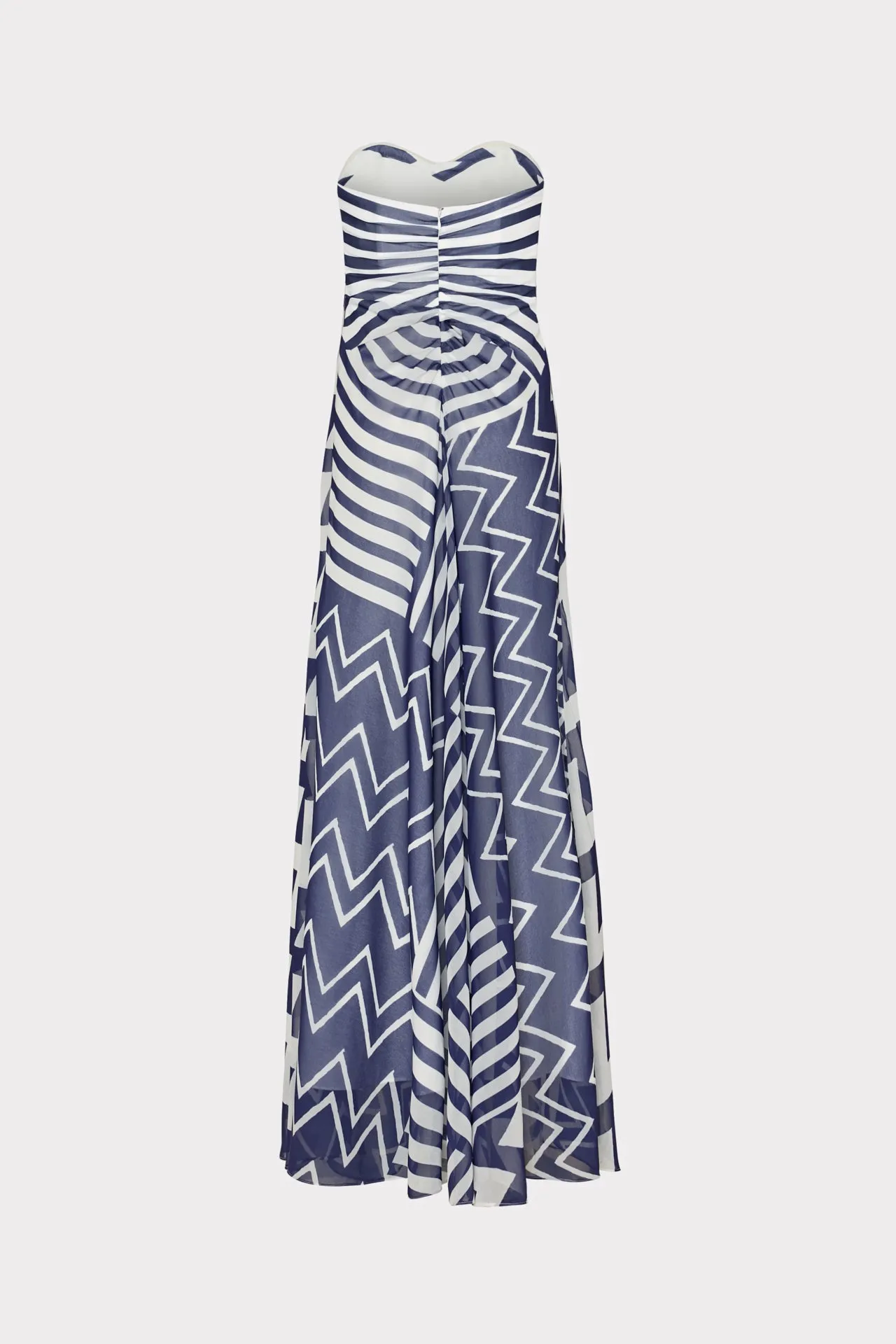 Erin Patchwork Chevron Maxi Dress