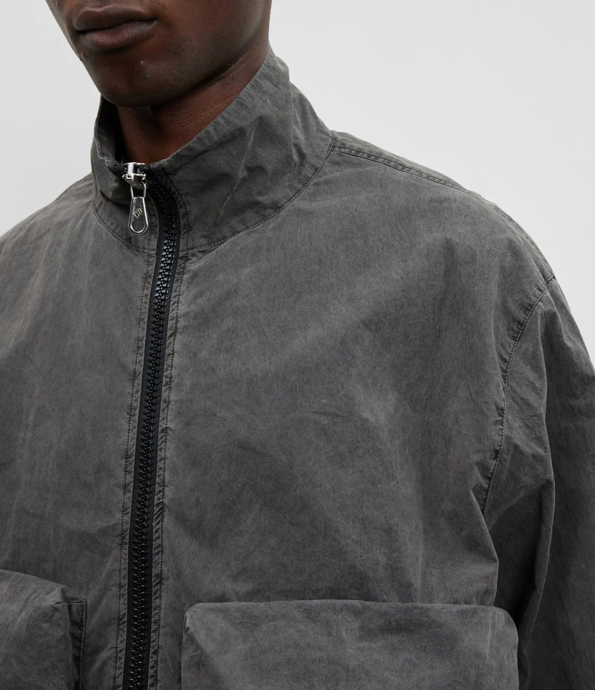 GARMENT DYED TRACK JACKET