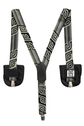 GAULTIER LOGO SUSPENDERS WITH POCKETS