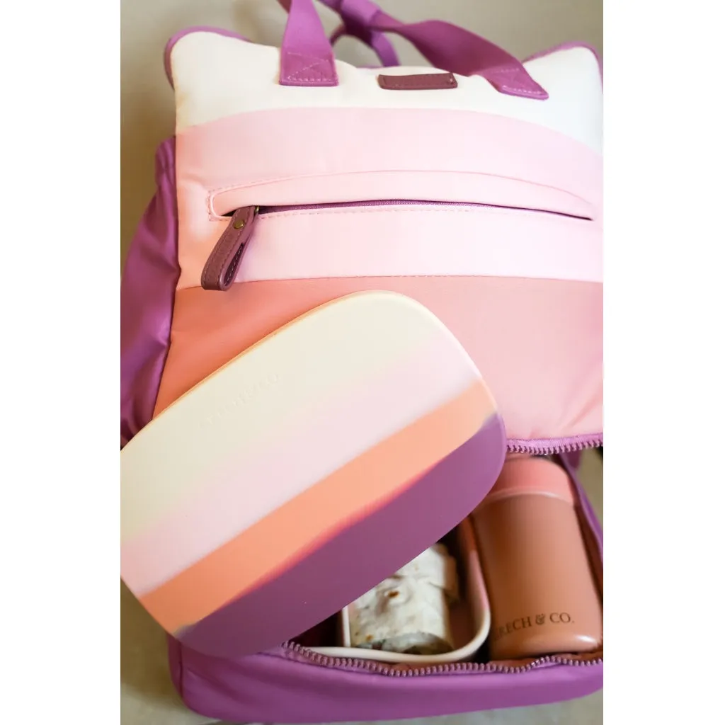 Grand Silicone Lunchbox | Color Splash Collection - Mauve Rose Ombre