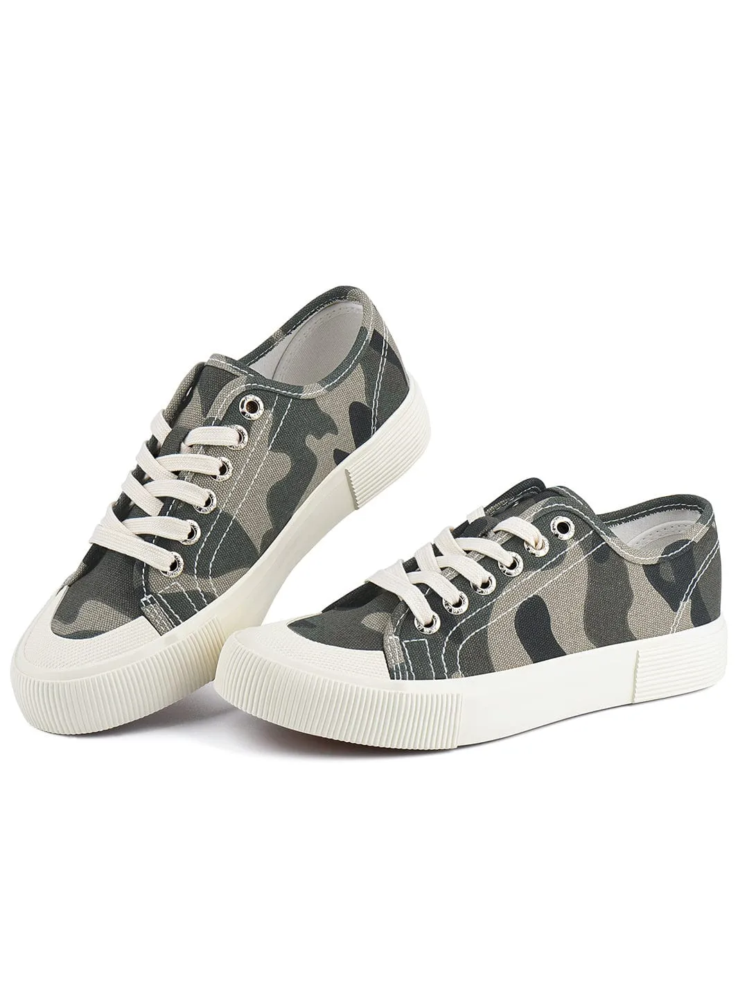 JENN ARDOR Women Canvas Fashion Low-Top Sneakers